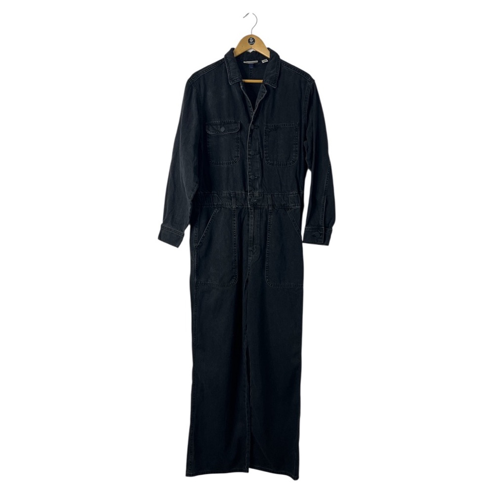 Universal threads charcoal Denim‎ Boiler Jumpsuit Sz 14